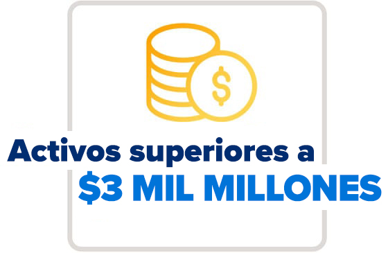 Activos que exceden $3 mil millones